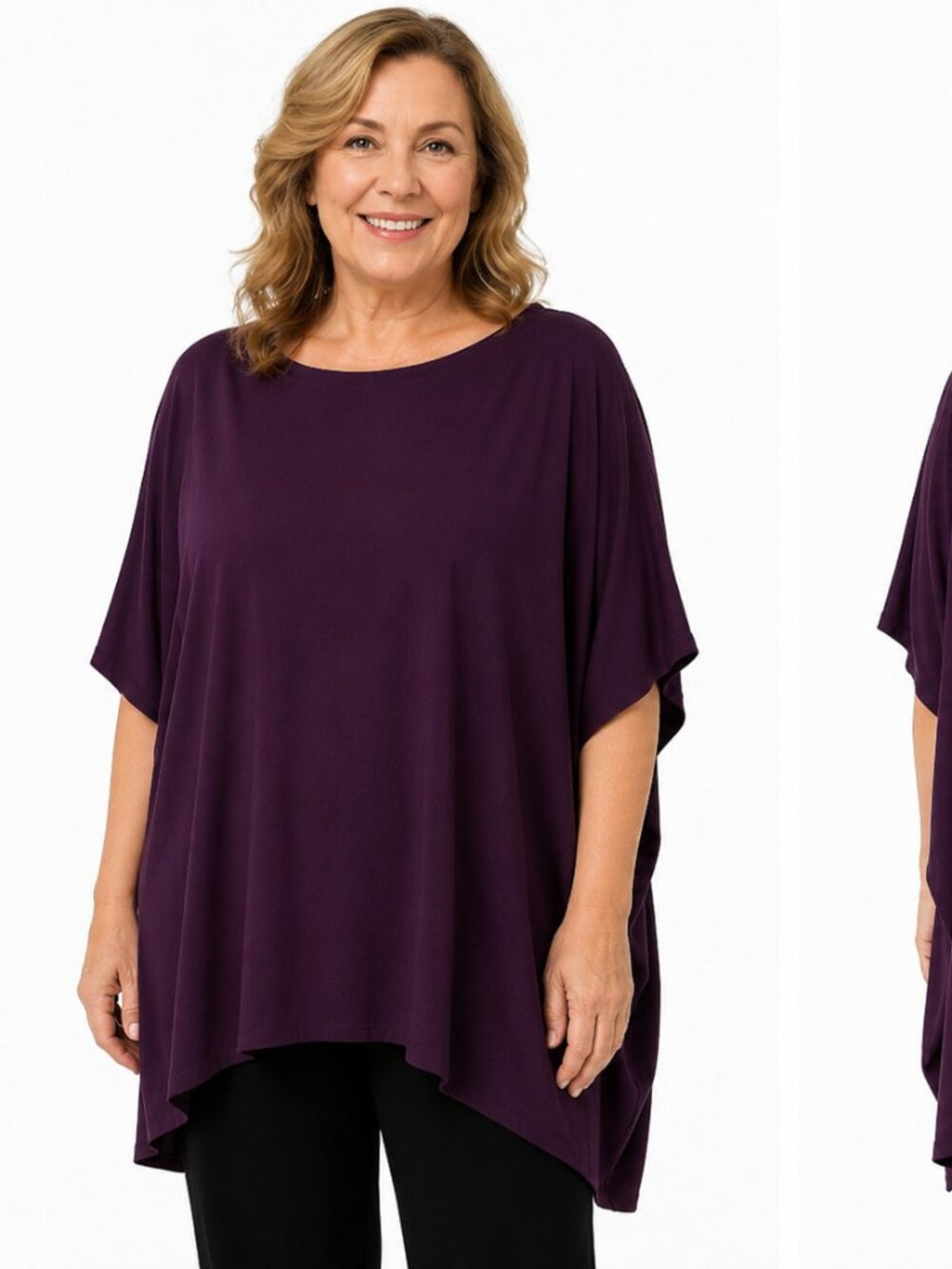 Bryn Walker Boxy Loose Fit Tunic – Women's Size 1X– Bamboo Blend – Pre-Owned